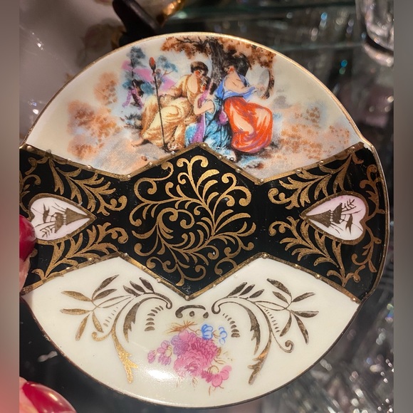 Egg Cup on Pedestal with Saucer, Lenwile Ardalt Japan, china-ware, Vintage - Picture 4 of 11